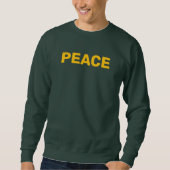 PEACE Gold Logo Green Trui (Voorkant)