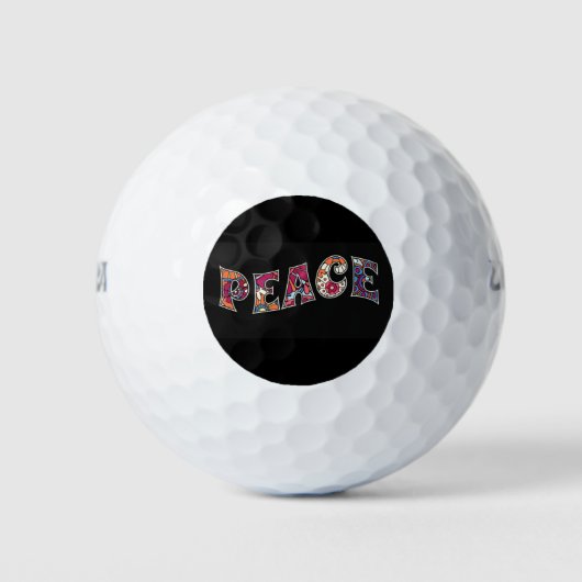 Peace Golf Balls Golfballen (Voorkant)