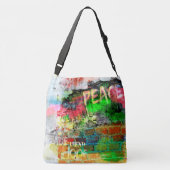 Peace Graffiti Bag Crossbody Tas (Achterkant)