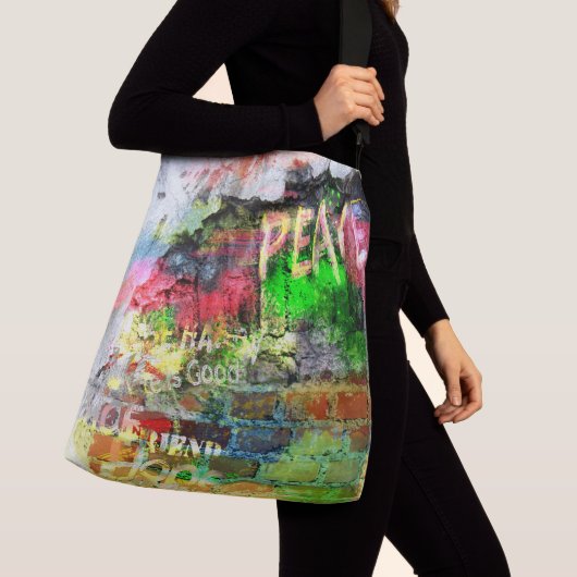 Peace Graffiti Bag Crossbody Tas (Dichtbij)