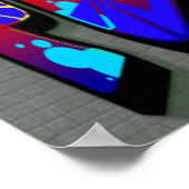 Peace Graffiti-Poster Poster (Hoek)