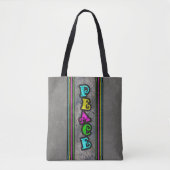 Peace Graffiti Tote Bag (Voorkant)