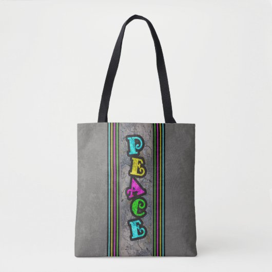 Peace Graffiti Tote Bag (Voorkant)