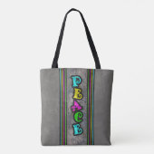 Peace Graffiti Tote Bag (Achterkant)