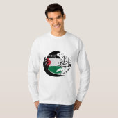 PEACE, Gratis Palestina T-Shirt (Voorkant volledig)
