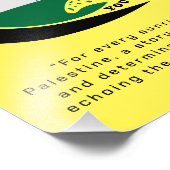 PEACE, Gratis Palestina T-Shirt Foto Afdruk (Hoek)