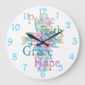 Peace  grote klok (Voorkant)