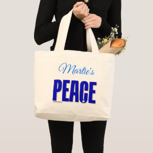 Peace Grote Tote Bag