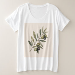 Peace Grows Here | Vintage Olive Branch Botanical  Grote Maat T-shirt
