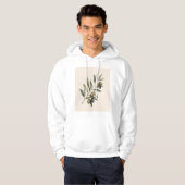 Peace Grows Here | Vintage Olive Branch Botanical Hoodie (Voorkant volledig)