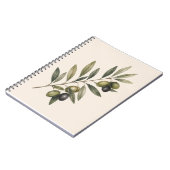 Peace Grows Here | Vintage Olive Branch Botanical Notitieboek (Linkerzijde)
