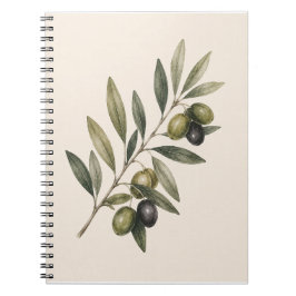 Peace Grows Here | Vintage Olive Branch Botanical Notitieboek