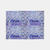Peace Guardian Angel Art Custom Fleece Deken (Voorkant (Horizontaal))