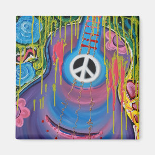 Peace Guitar Magneet