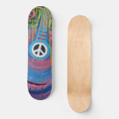 Peace Guitar-skateboard Persoonlijk Skateboard (Voorkant)