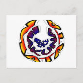 "Peace Hakuna Matata" Circular Art Print Briefkaart (Voorkant)