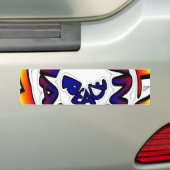 Peace Hakuna Matata Circular Art Print Bumpersticker (Op auto)