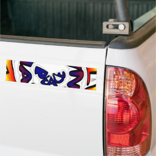 Peace Hakuna Matata Circular Art Print Bumpersticker