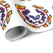 "Peace Hakuna Matata" Circular Art Print Cadeaupapier (Rol Hoek)