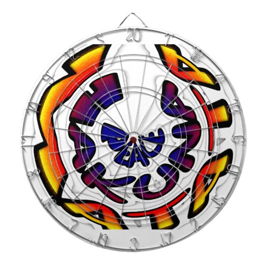 "Peace Hakuna Matata" Circular Art Print Dartbord (Voorkant)
