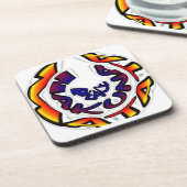 "Peace Hakuna Matata" Circular Art Print Drankjes Onderzetter (Linkerzijde)