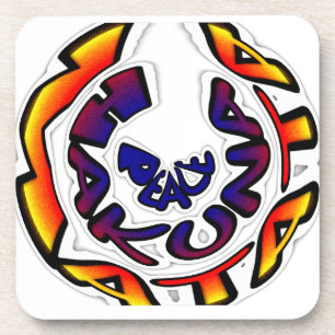 "Peace Hakuna Matata" Circular Art Print Drankjes Onderzetter