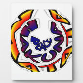 "Peace Hakuna Matata" Circular Art Print Fotoplaat (Voorkant)