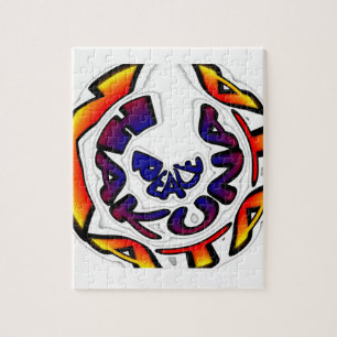 "Peace Hakuna Matata" Circular Art Print Legpuzzel