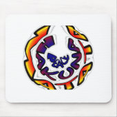 "Peace Hakuna Matata" Circular Art Print Muismat (Voorkant)