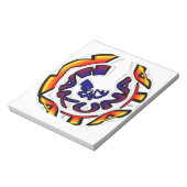 "Peace Hakuna Matata" Circular Art Print Notitieblok (Linkerzijde)