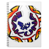 "Peace Hakuna Matata" Circular Art Print Notitieboek (Voorkant)