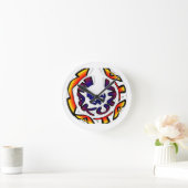 "Peace Hakuna Matata" Circular Art Print Ronde Klok (Huis)
