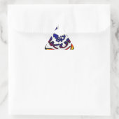 "Peace Hakuna Matata" Circular Art Print Sticker (Tas)