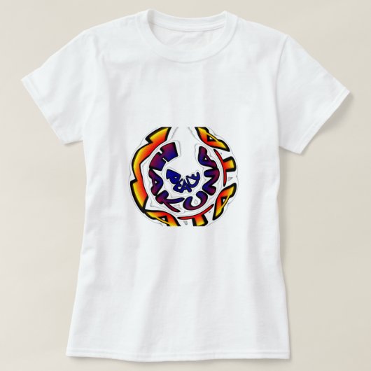 "Peace Hakuna Matata" Circular Art Print T-shirt (Design voorkant)