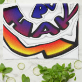 "Peace Hakuna Matata" Circular Art Print Theedoek (Gevouwen)