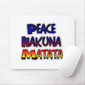 Peace Hakuna Matata Gifts Products Muismat (Met muis)