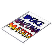 Peace Hakuna Matata Gifts Products Notitieboek (Linkerzijde)