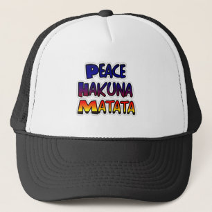 Peace Hakuna Matata Gifts Products Trucker Pet