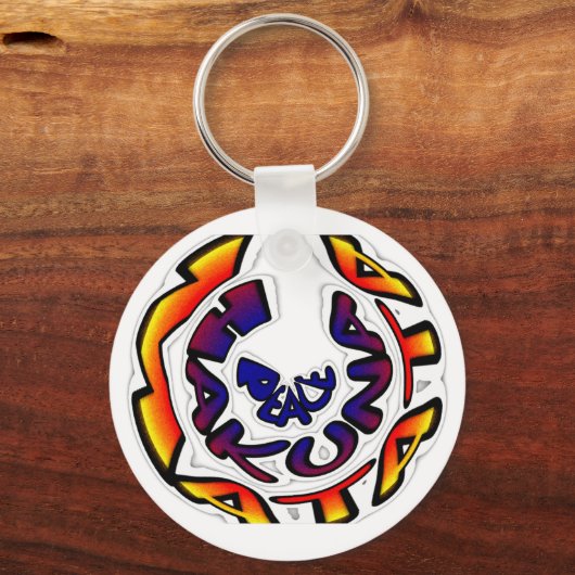 Peace Hakuna Matata Gifts Sleutelhanger (Voorkant)