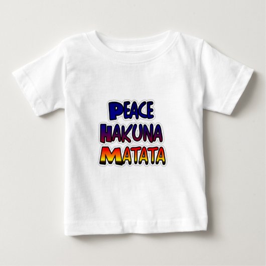 Peace Hakuna Matata Gradient Art (Voorkant)