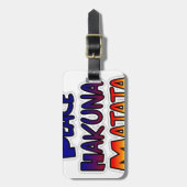 Peace Hakuna Matata Gradient Art Bagagelabel (Voorkant verticaal)