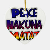 Peace Hakuna Matata Gradient Art Keramisch Ornament (Voorkant)