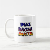 Peace Hakuna Matata Gradient Art Koffiemok (Links)