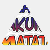 Peace Hakuna Matata Gradient Art Sticker (Voorkant)