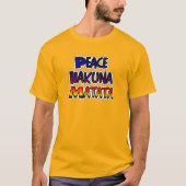 Peace Hakuna Matata Gradient Art T-shirt (Voorkant)