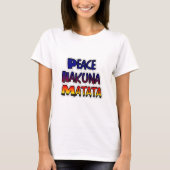 Peace Hakuna Matata Gradient Art T-shirt (Voorkant)