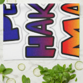 Peace Hakuna Matata Gradient Art Theedoek (Gevouwen)