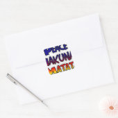 Peace Hakuna Matata Gradient Art Vierkante Sticker (Envelop)