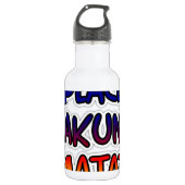 Peace Hakuna Matata Waterfles (Voorkant)