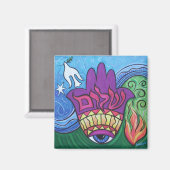 Peace Hamsa Magnet (Voorkant / Achterkant)